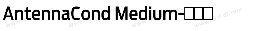 AntennaCond Medium字体转换